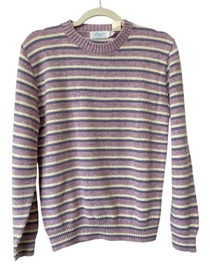 Suéter Elyse Vintage Años 80 Talla Grande Rayas Cuello Redondo Pastel Sin Stock NUEVO Foto 1 de 4