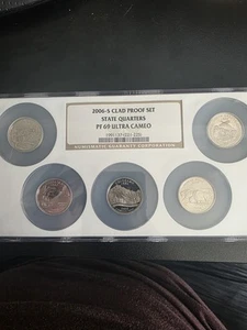 2006-S State Quarter Clad Proof Silver 5-Coin Set NGC PF 69 Ultra Cameo - - Picture 1 of 2
