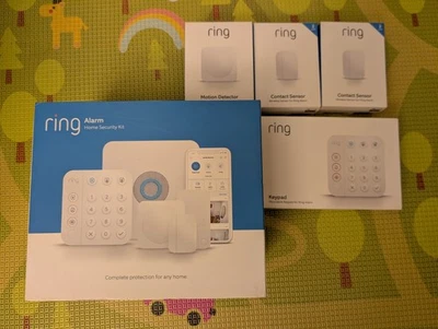 NEW 14 Piece Kit Ring Alarm 2nd Generation Home Security System - White - Image 1 of 3