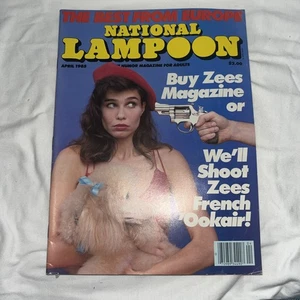 National Lampoon Magazine April 1985 Shoot Zees French 'Ookair - Picture 1 of 6