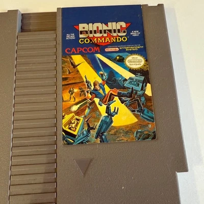 BIONIC COMMANDO NES CARTRIDGE 100% AUTHENTIC NINTENDO - Image 1 of 4