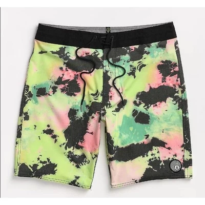 Volcom Boys Bolinas Stoney Tie Dye Board Shorts Boys Size 18 (29) - Image 1 of 4