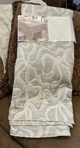 Neu Envogue Boundary Champagner bestickt Bänder Tischdecke 60x102" - Bild 1 von 4