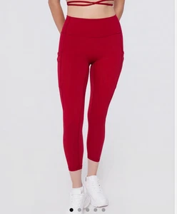 WERK Mädchen Scarlet Leggings dunkelrot - Gr:L - Bild 1 von 4