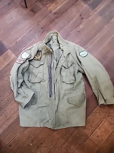 VTG US Army M-65 Field Jacket Coat Vietnam Vet hunting Shooting RAMBO XL - Picture 1 of 6