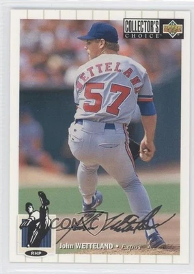 1994 Upper Deck Collector's Choice Silver Foil Signature John Wetteland #410 - Image 1 of 2