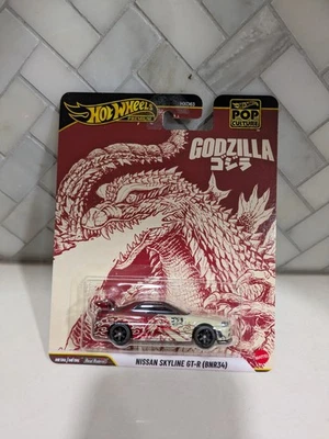 Hot Wheels Premium Pop Culture Godzilla Nissan Skyline GT-R (BNR34) JDM SUPER 🔥 - Image 1 of 4