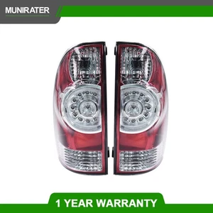 Taillights Rear LH + RH Pair LED For Toyota Tacoma 2005-2015 Brake Clear Lens - Picture 1 of 10