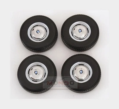 1:12 KK SCALE Accessories Set 4X Wheels And Rims For Bmw 2002 1967 KKDCACC047 Mo - Image 1 of 2