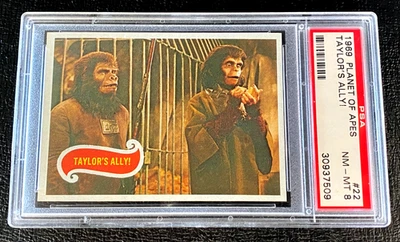 PSA 8 1969 Planet Of The Apes #22 Taylor's Ally Topps 1968 Film Card Julius Zira - Image 1 of 3