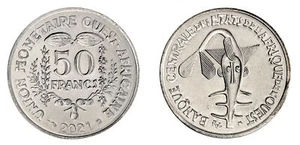 West African States 50 Francs, 2021, KM #18, Mint - Picture 1 of 3
