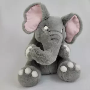 Kids Of America Elephant Grey Stuffed Animal Plush Whimsical Toy 12" - Picture 1 of 11