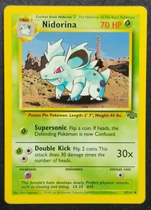 Nidorina 40/64 1999 Jungle Pokemon Card WOTC Vintage - Picture 1 of 2