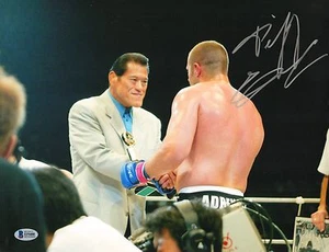 Fedor Emelianenko Signed 11x14 Photo BAS COA Autograph Picture w/ Antonio Inoki - Picture 1 of 5