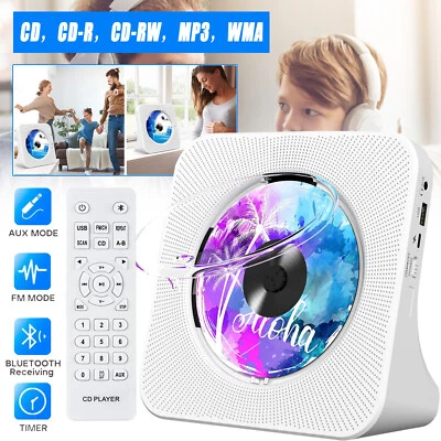 Bluetooth 5.0 CD Player mit Lautsprecher CD Jacke Display Hifi FM Transmitter DE - Bild 1 von 4