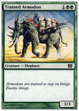 4x Trained Armodon MTG 8th Edition NM Magic Regular