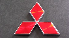 Red Diamond Badge 10.2cm Mitsubishi