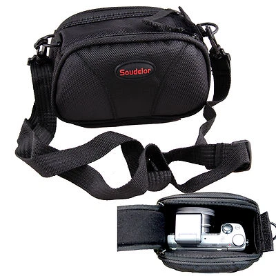 Black Camera Case Bag Pouch For Nikon 1 AW1 S1 V2 J5 J4 V3 J3 with Prime Lens - Image 1 of 2