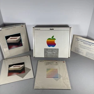 Vintage Apple II Imagewriter Accessory Kit Complete With Manuals CIB Open Box - Afbeelding 1 van 12