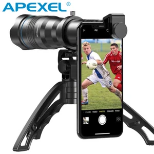 Teleobjetivo telescopio metálico Apexel 36X lente monocular + trípode para lente iPhone - Imagen 1 de 14