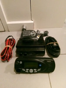 tait Tm8200 vhf low66to88mhz cradle remote head no missing segment, mic - Picture 1 of 1