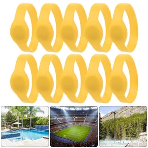 10pcs 13.56Mhz RFID Wristband Silicone Bracelet Waterproof IC Card  Swimming - Picture 1 of 10
