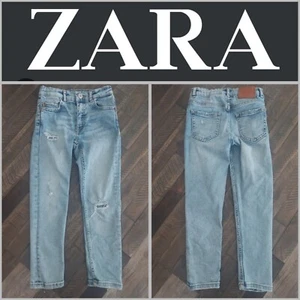 Zara Denim skinny fit stretch distress jeans size 7 - Picture 1 of 8