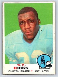 1969 Topps #152 W.K. Hicks Houston Oilers - Picture 1 of 2