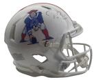 TOM BRADY Autographed Patriots Throwback Authentic Speed Helmet FANATICS