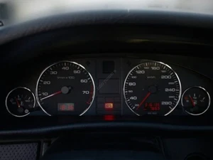 For Audi 100 C4 90-97 Polished aluminum rings for the dashboard gauge set 4pcs - Imagen 1 de 7