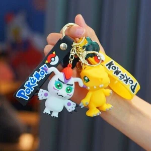 New Keychain Female Digimon Cute Student School Bag Hanging Decoration Keyring - Picture 1 of 27