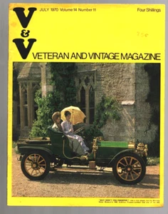 The Veteran And Vintage Magazine Vol.14 No.911 July 1970 Automotive Motorcycle - Picture 1 of 3