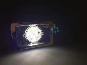 MarkDown Marine Flush Mounted Transom Stern LED Light Stainless Steel Splash Pro - Picture 1 of 5