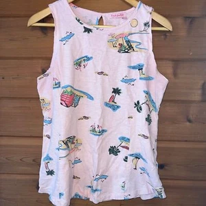 Fresh Produce Pink Surfer Beach Tank Top Small - Picture 1 of 4