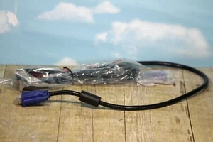 HP EliteDisplay Super VGA Video Cable 6ft DB15 Foil Braid Shield Ferrite E89980 - Picture 1 of 3