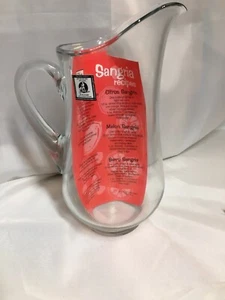 Libbey Atlantis Glass Pitcher 73-ounce Sangria Pitcher With Recipes New!! - Picture 1 of 4