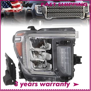 Full LED Headlight Passenger For 2020-2023 GMC Sierra 2500 3500 HD W/ Module - Picture 1 of 10