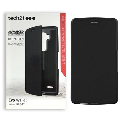 Tech21 Evo Ultra Slim Wallet Impact Absorbing Protection Case For LG G4 - Black - Image 1 of 4