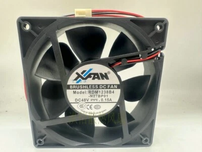 1 PCS  XINRUILIAN XFAN Fan RDM1238B4-N27BP01 DC48V 0.30A 12038 12CM cooling fan - Image 1 of 3