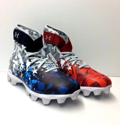 Under Armour Youth UA Highlight JR RM LE USA Football Molded Cleats Sz 4.5 - Image 1 of 4