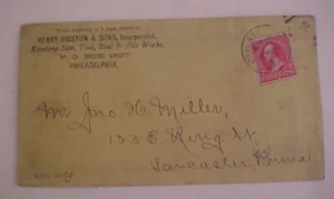 US PHILADELPHIA PENNSYLVANIA PICTORIAL AD OVER GOLD MEDAL AD COVER - Picture 1 of 2