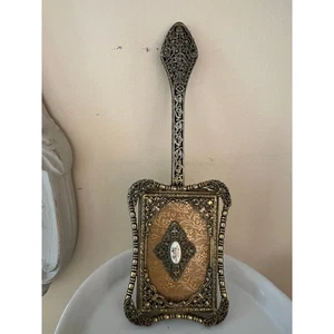 Vintage Waschtisch Kommode Bürste Antik Stil Gold Porzellan Blume Filigran Verziert - Bild 1 von 23