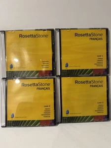 Rosetta Stone French Francais Levels 1, 2 & 3 Version 3 Language No Box - Photo 1/5