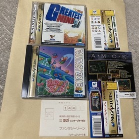 Rare SS Sega Saturn Fantasy Zone obi postcard etc. with bonus SEGA SATURN