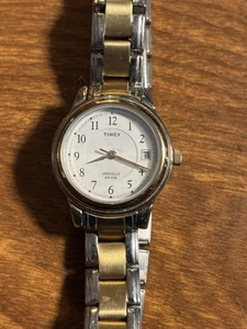 Timex Women's Gold and Silver Metal Bracelet Quartz Analog Watch  - Picture 1 of 5