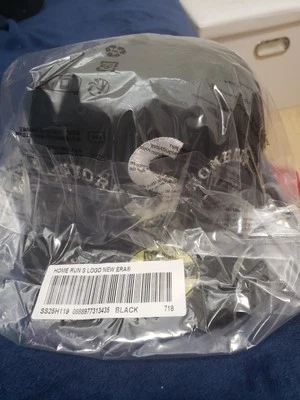 Supreme Homerun S Logo New Era 59fifty Hat Black Size 7 1/8  - Image 1 of 4