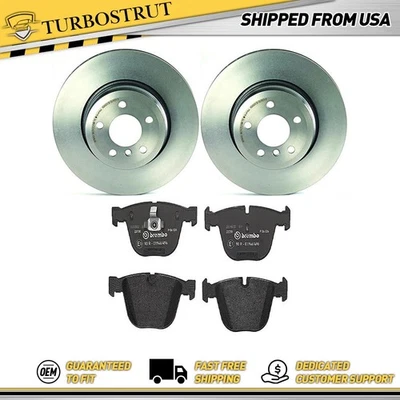Brembo Prime Rear Brake Rotors Brake Pads Kit For 2007-2013 BMW X5 - Image 1 of 4