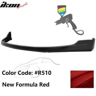 Fits 00-03 Honda S2000 AP1 TR Style Front Bumper Lip PU #R510 New Formula Red - Image 1 of 4