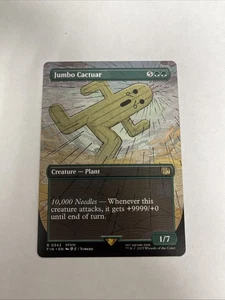 Jumbo Cactuar Borderless Non Foil FF MTG - Picture 1 of 10