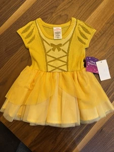 New Disney Princess Belle Beauty and Beast Baby Girl 12 month Cosplay Dress TuTu - Picture 1 of 3